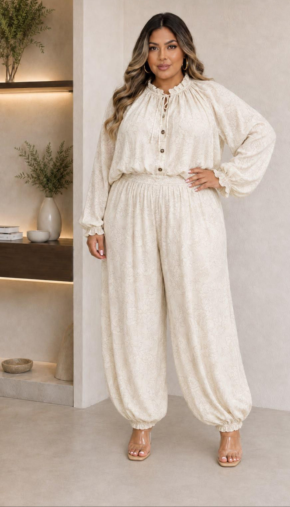 Elegant Ivory Jumpsuite