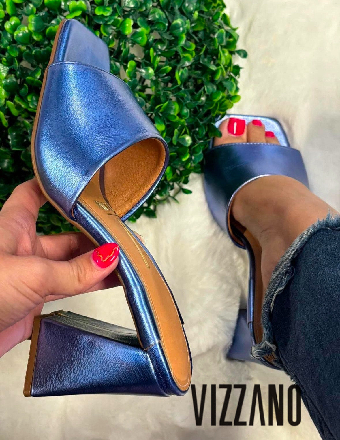 Blue Metalic Platform