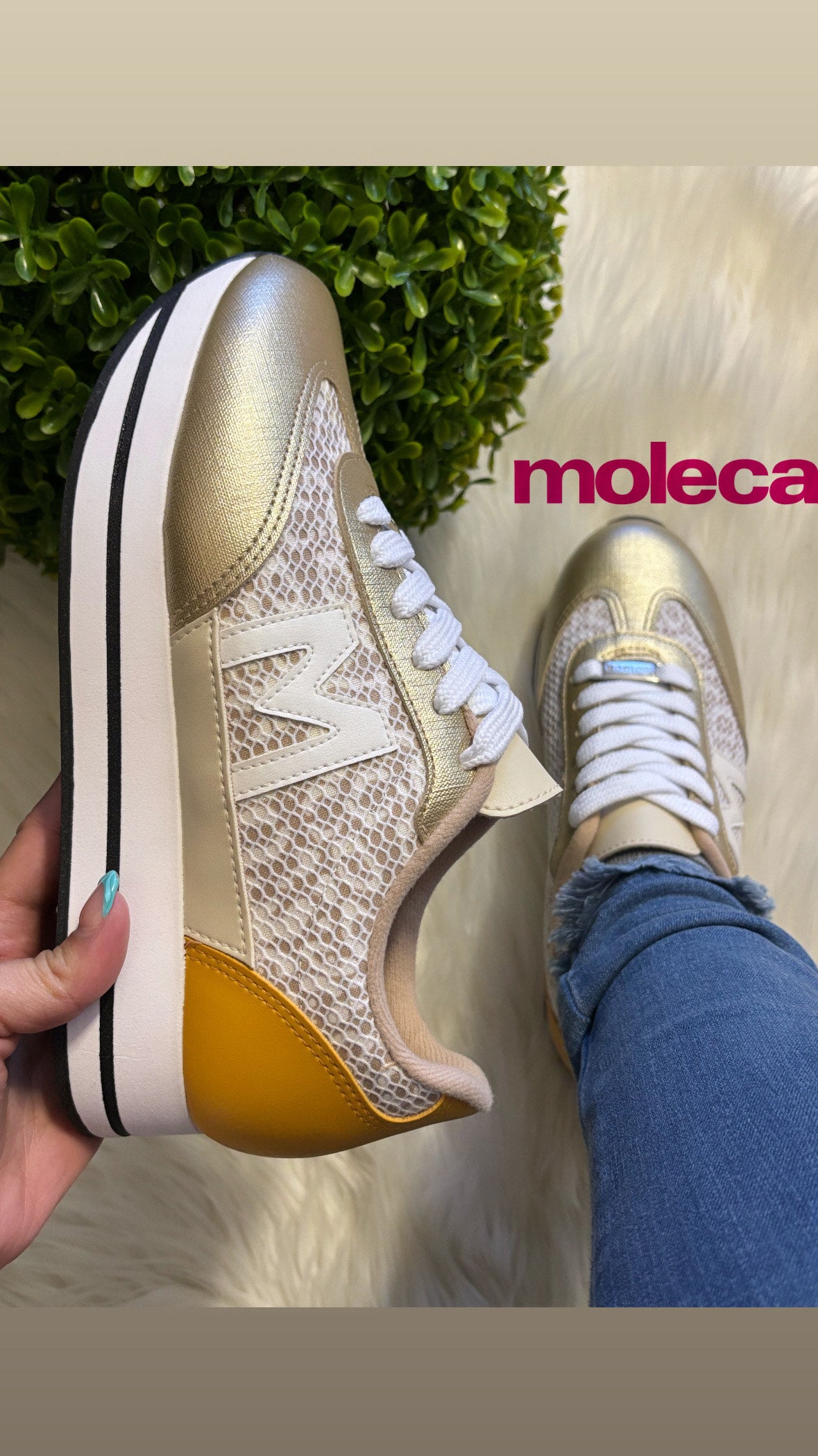 Multi Beige Moleca Sneaker