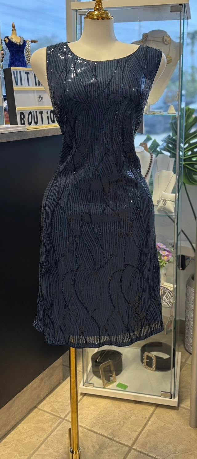 Elegante Blue Dress