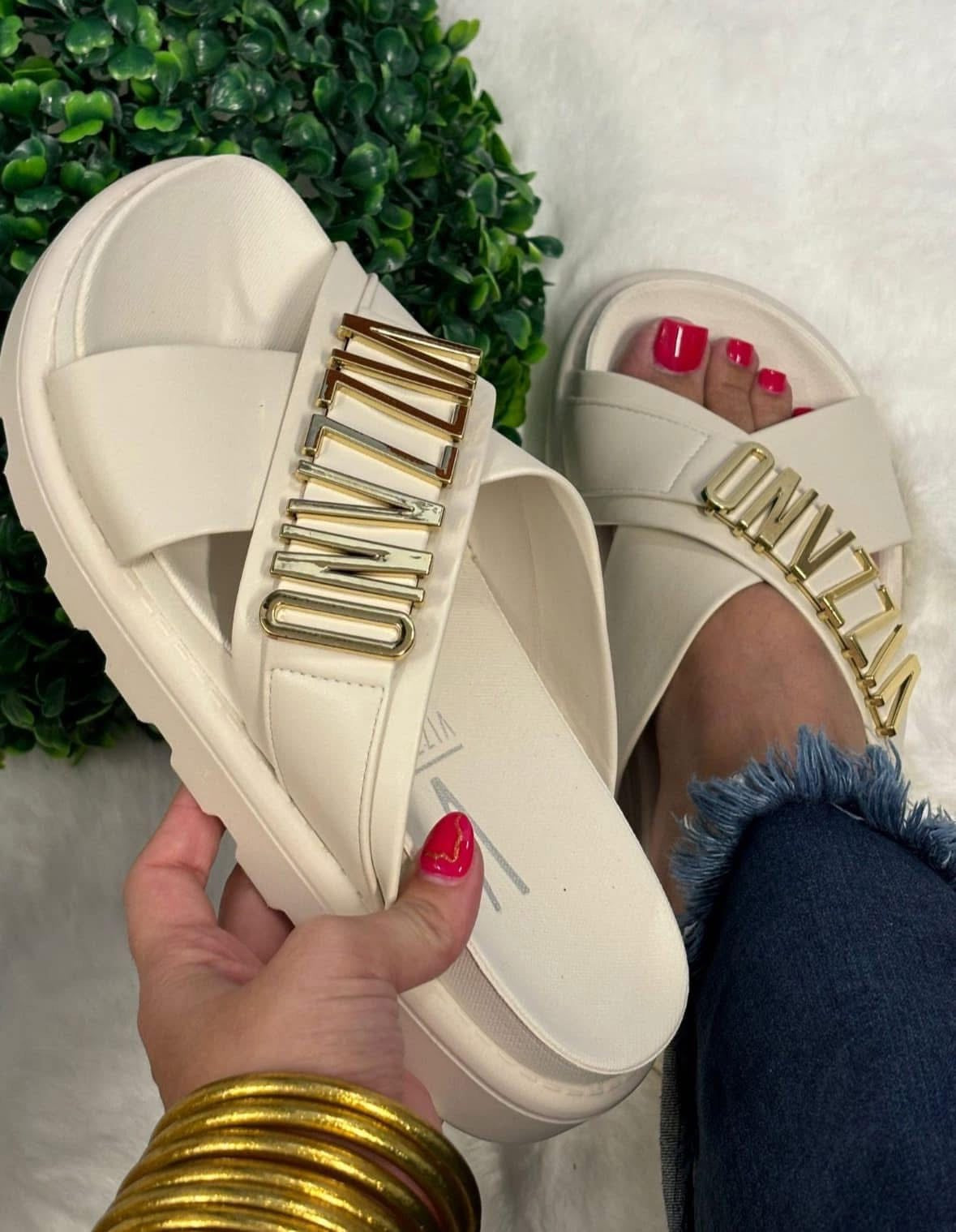White Vizzano Sandals