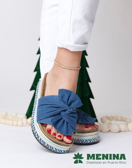 Denim Blue Sandalias