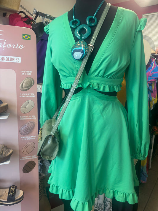 Green Mini Dress