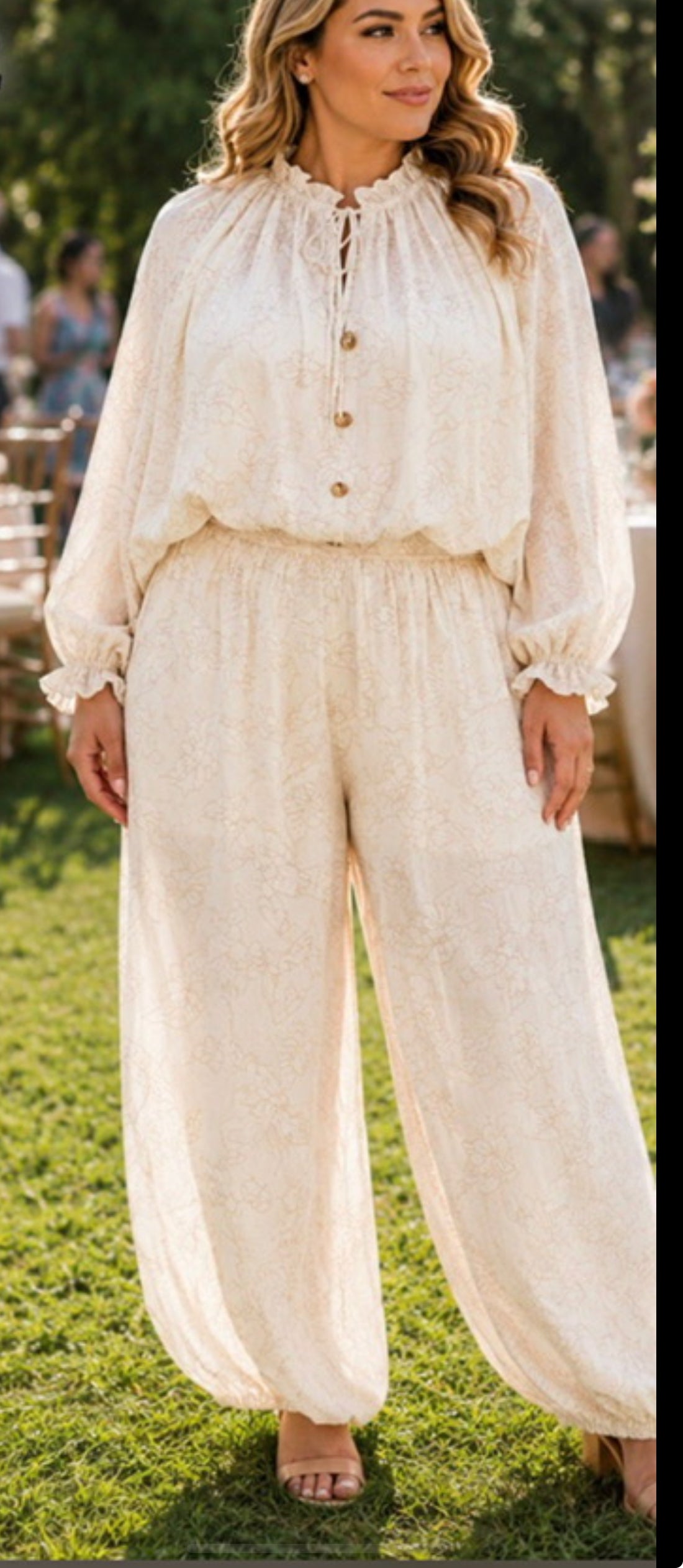 Elegant Ivory Jumpsuite