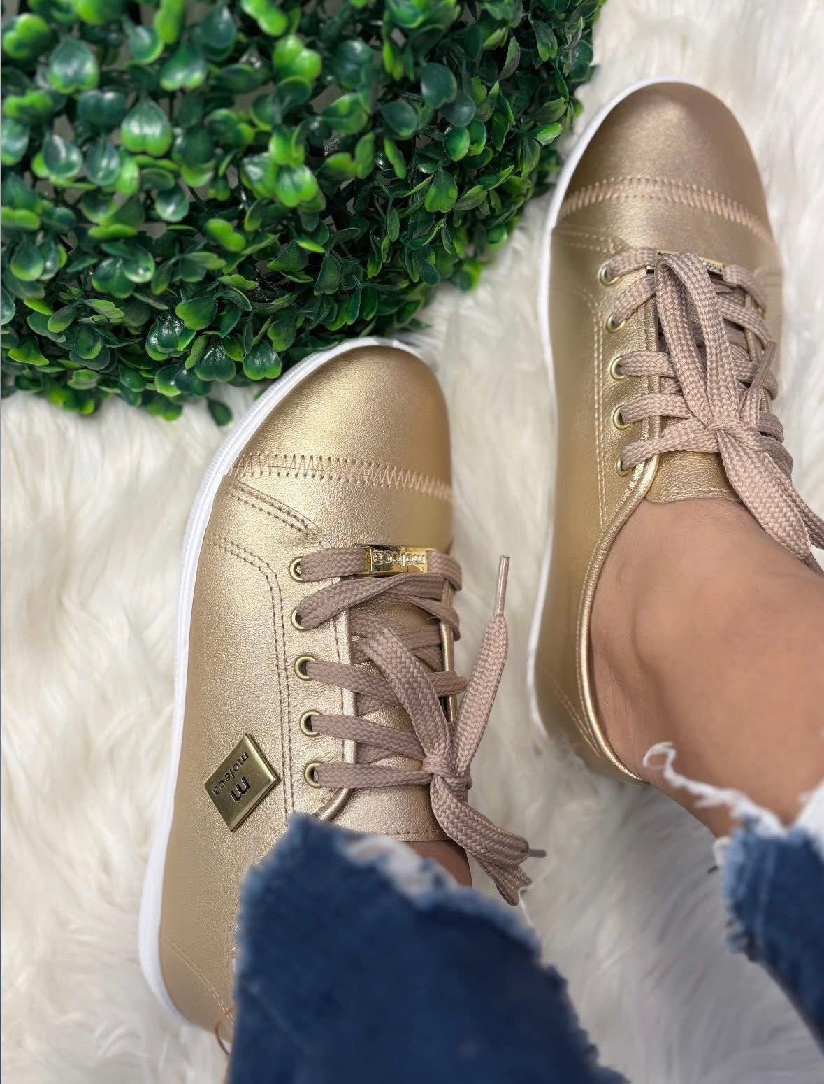 Gold Sneaker Moleca