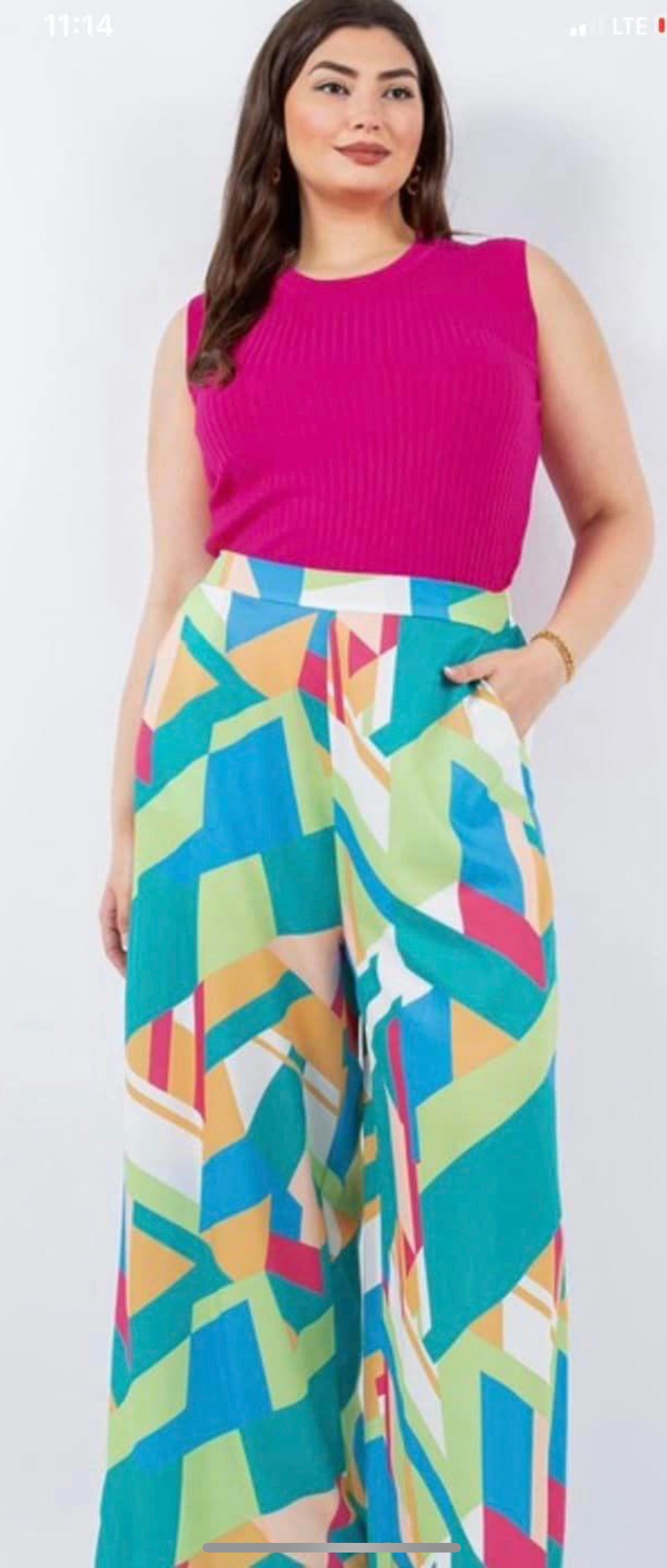 Printed plus size Pants