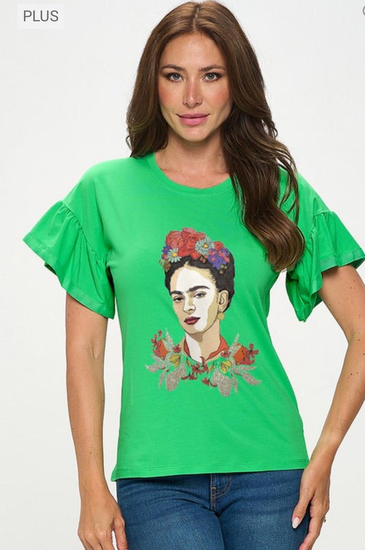 Frida Top Green