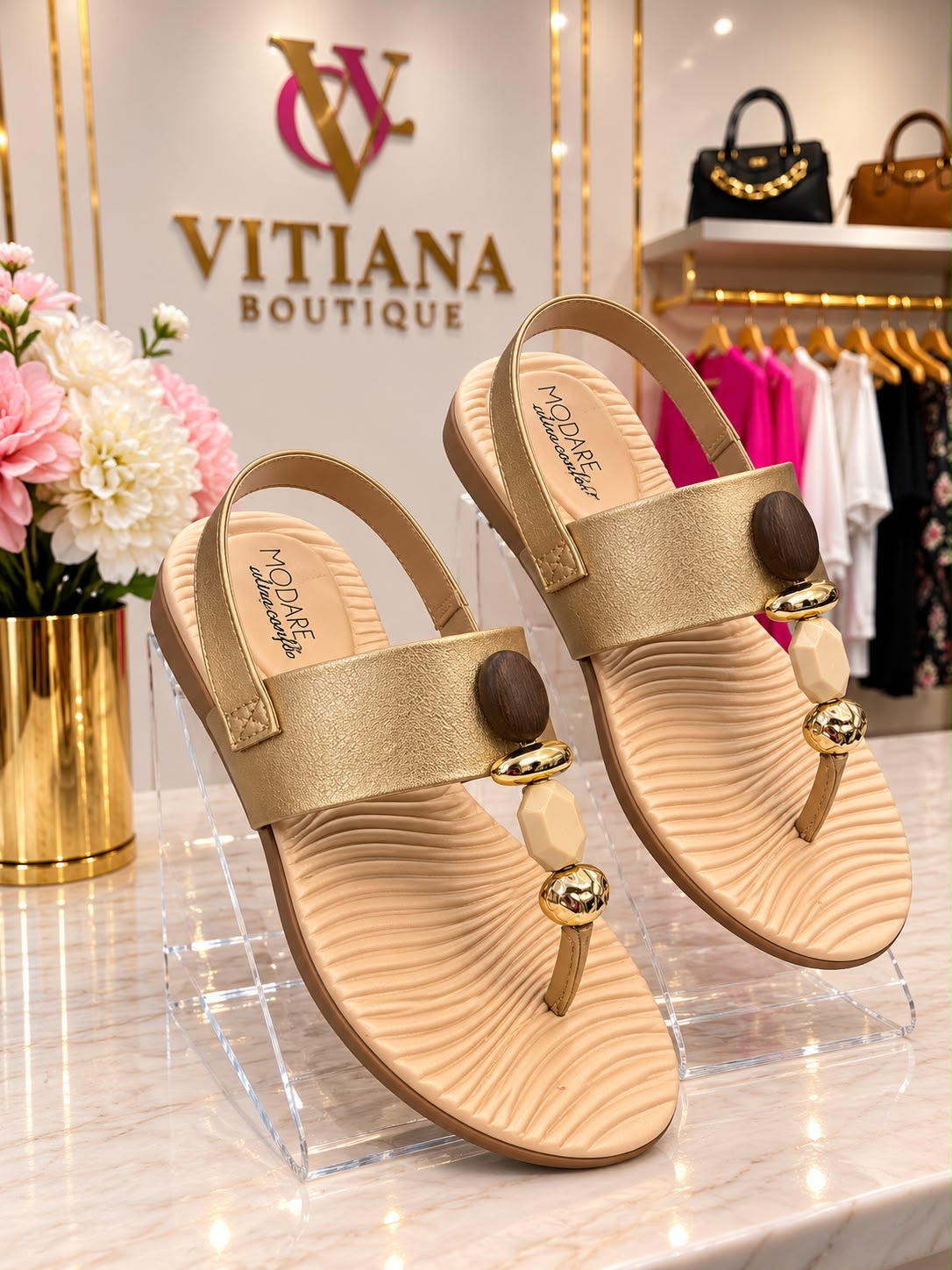 Gold Napa Modare Sandals