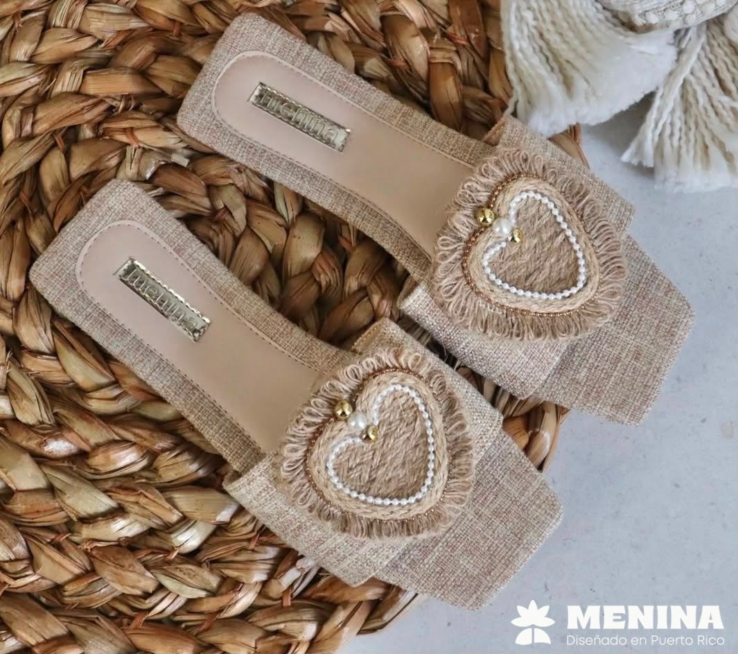 Heart sandalias Natural