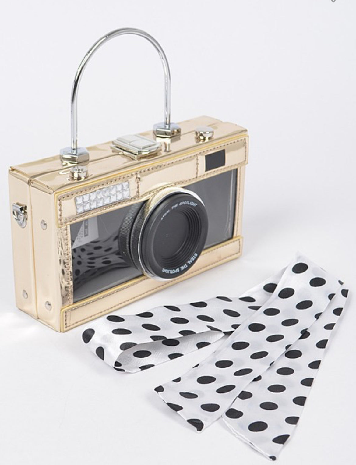 Gold Camera Bag