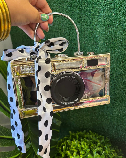 Gold Camera Bag
