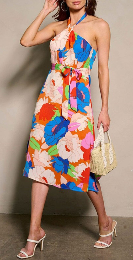 Floral Dress Long