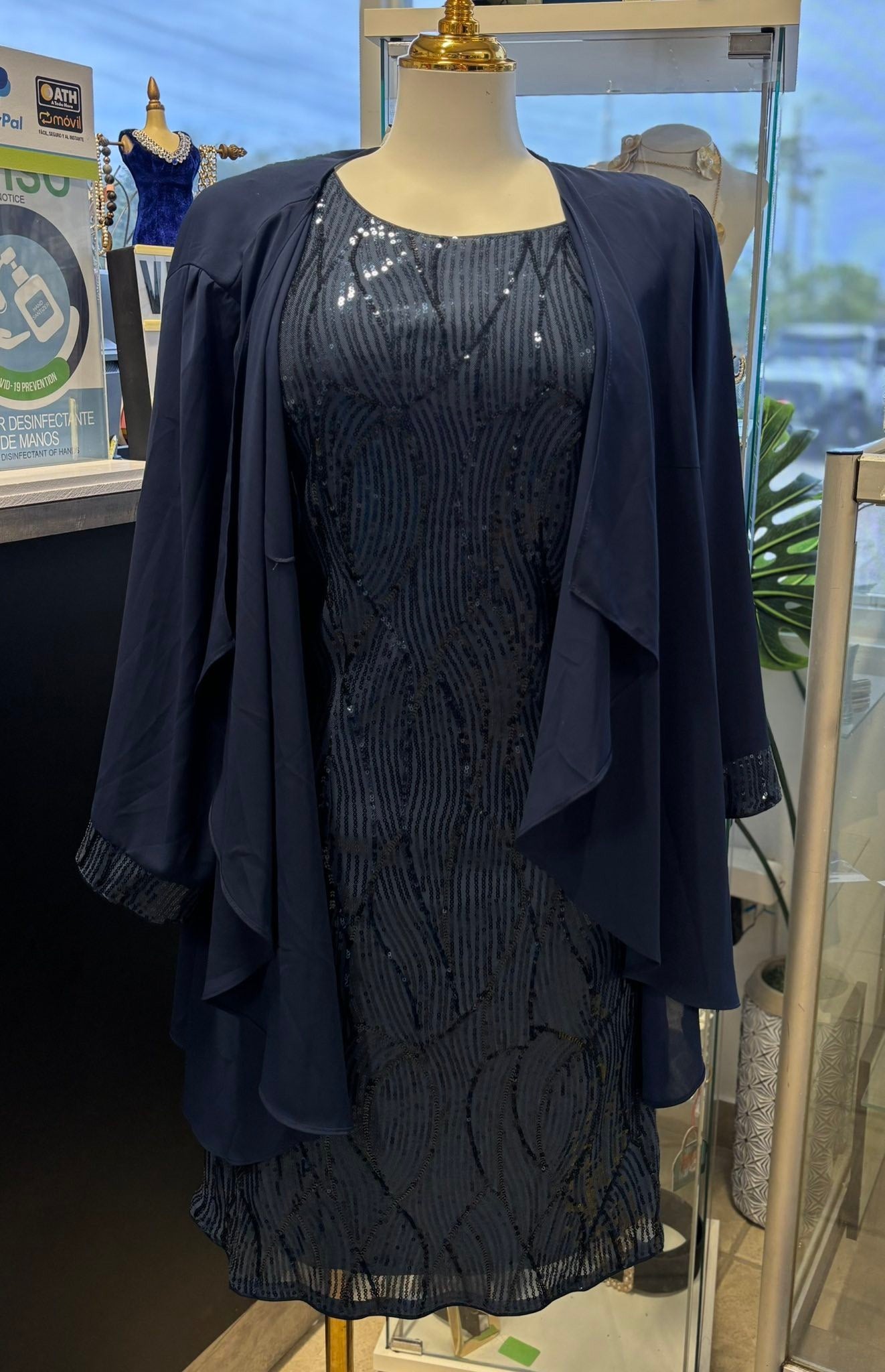 Elegante Blue Dress