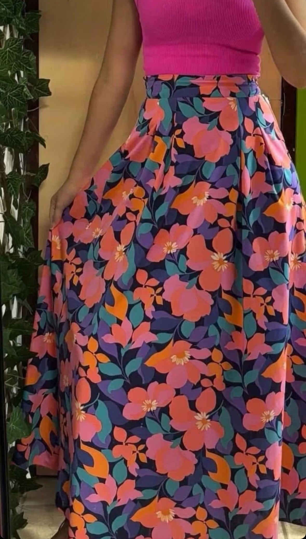 Floral Skirt Long