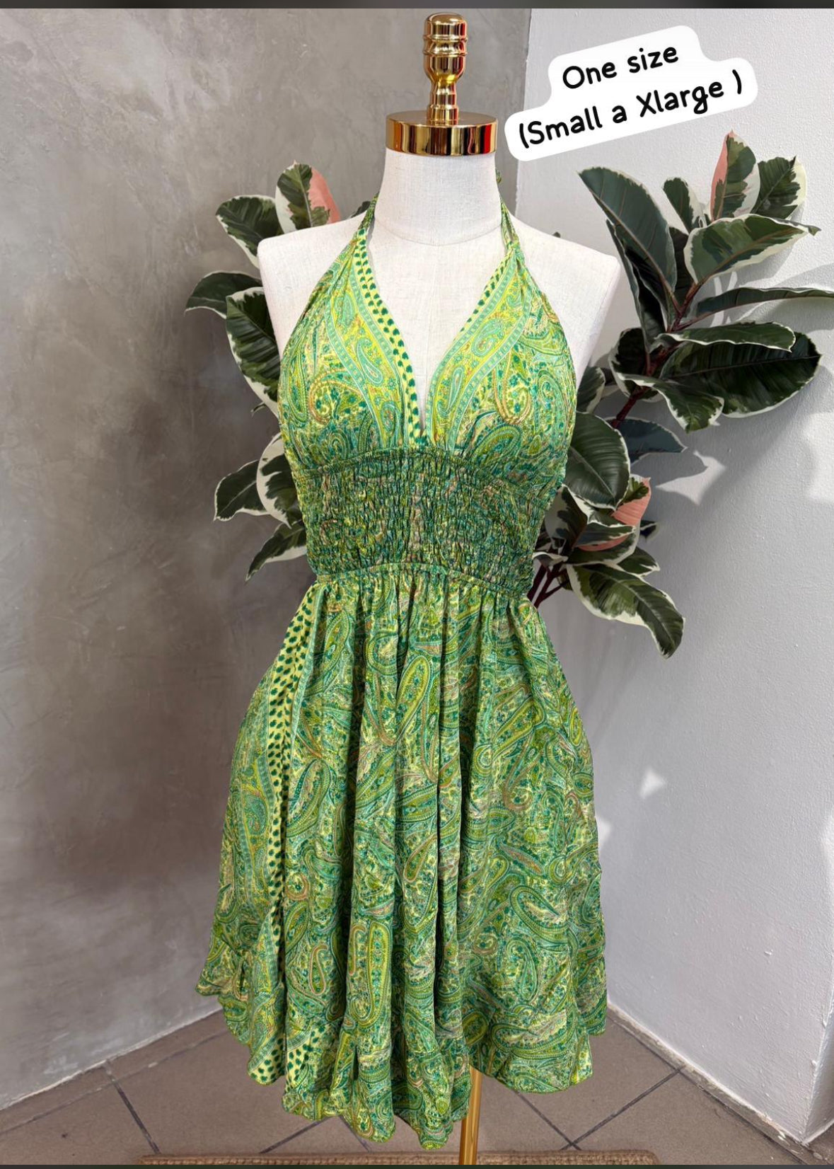 Women Halter Mini Dress