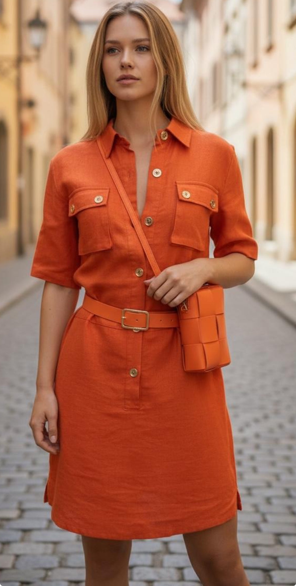 Color Block Midi Dress