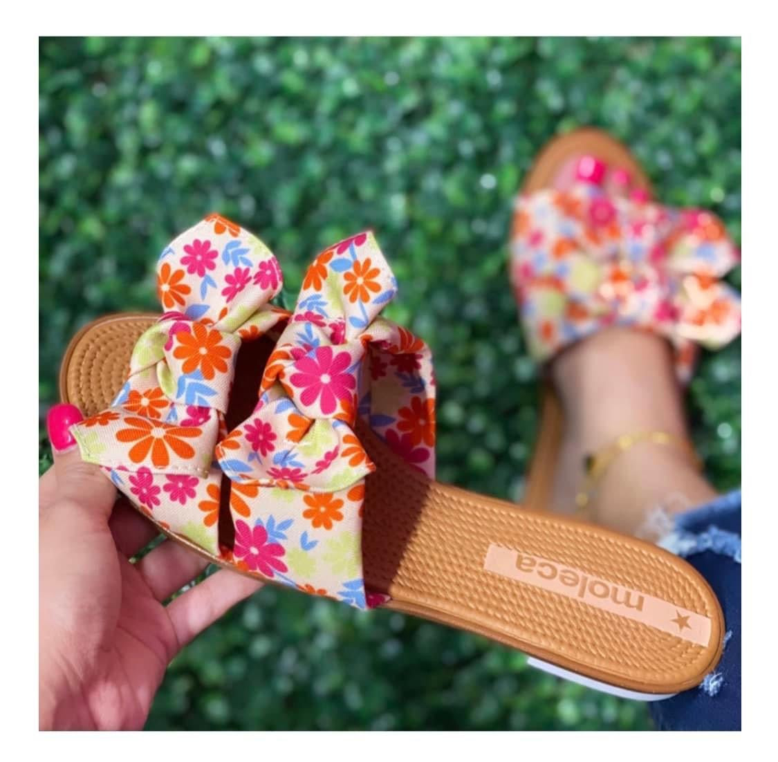 Flowers Multi Sandals Moleca