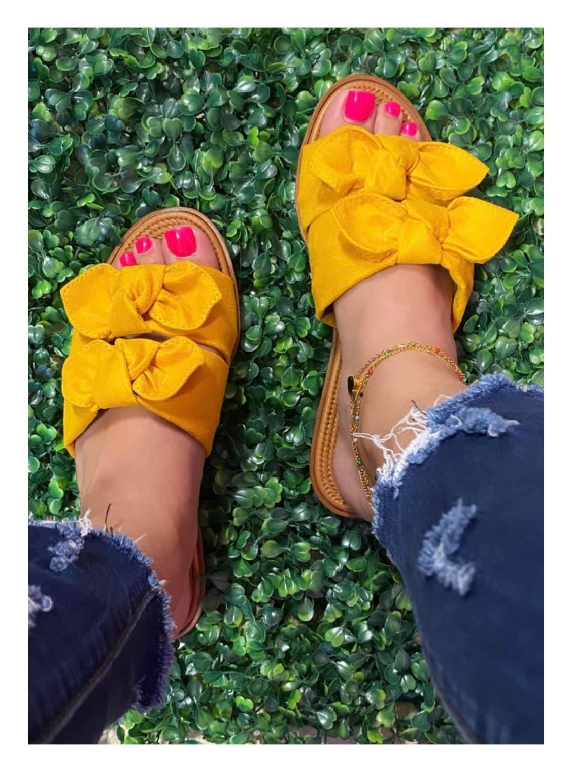 Mustard Sandals Moleca