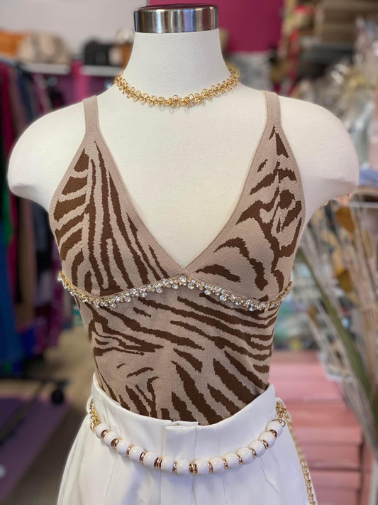 Animal Print crop top