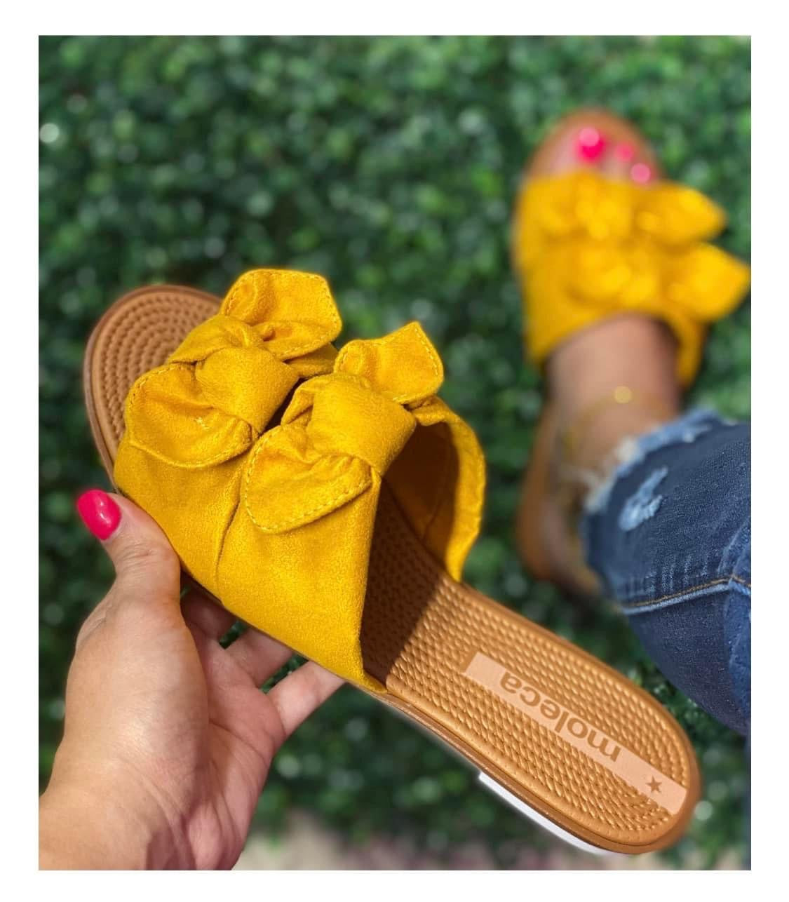 Mustard Sandals Moleca