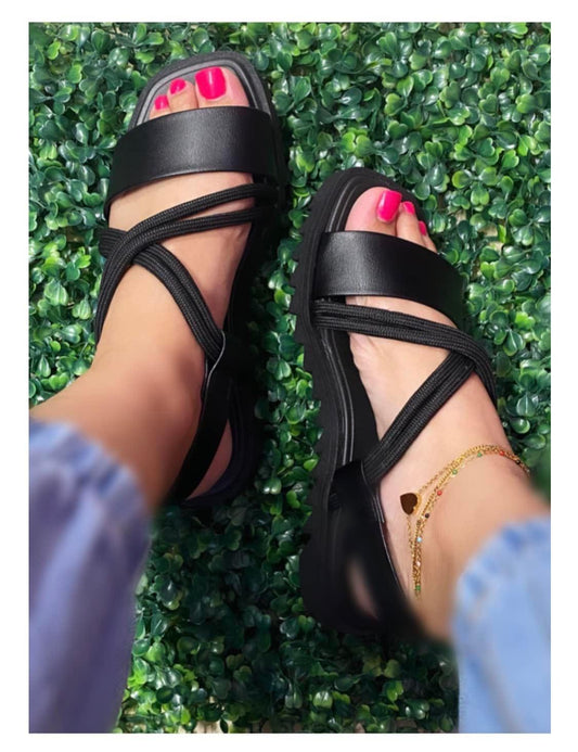 New Black Moleca Sandals