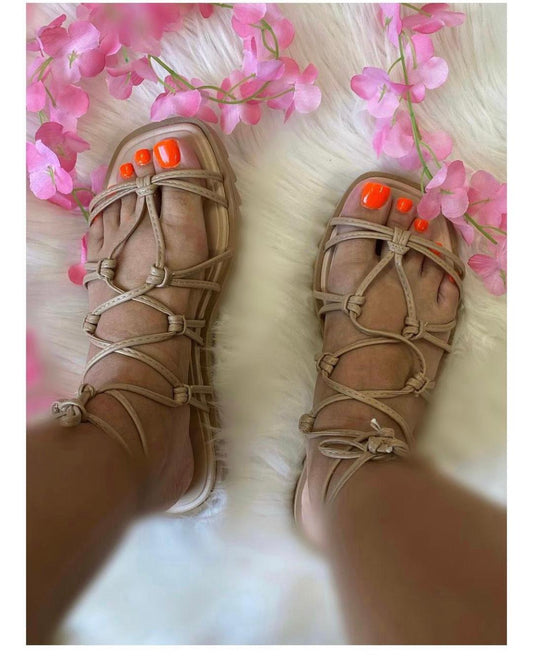 Nude Moleca Sandals