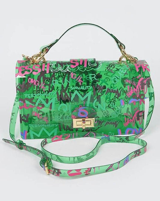 Green Clear Crossbody