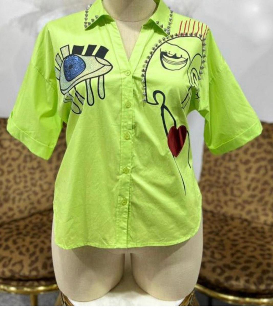 Lime Eye fashion top