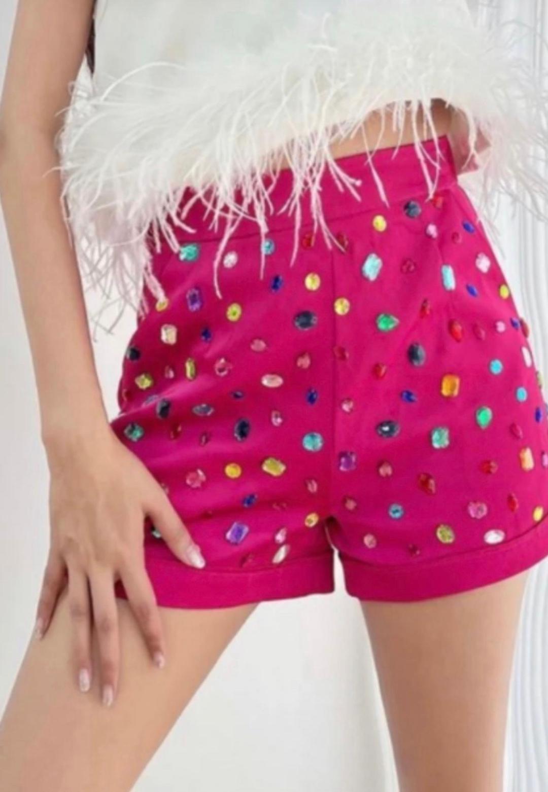 Pink Gem Shorts