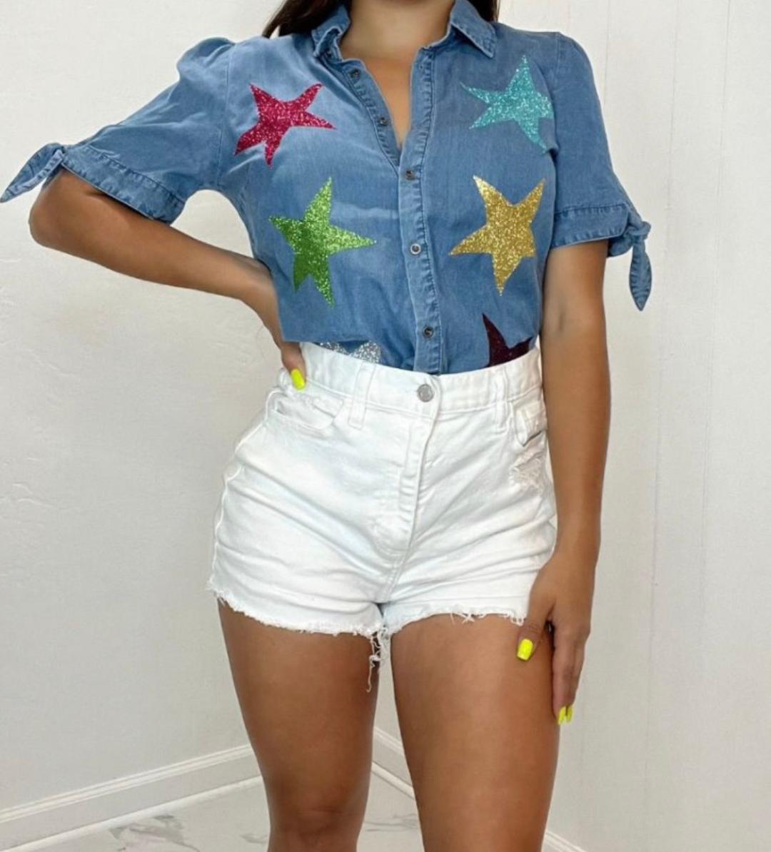 Star Denim Top