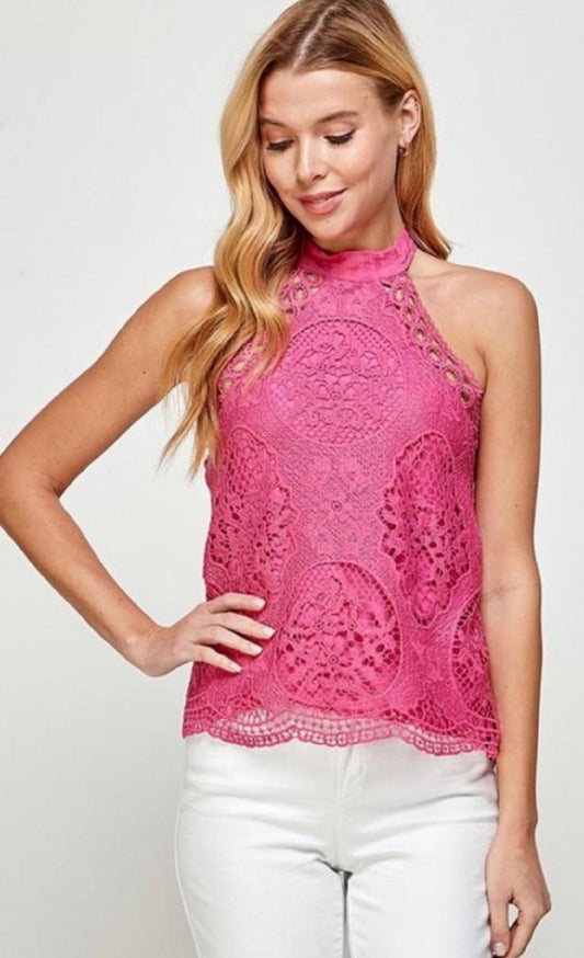 Pink Crochet Top