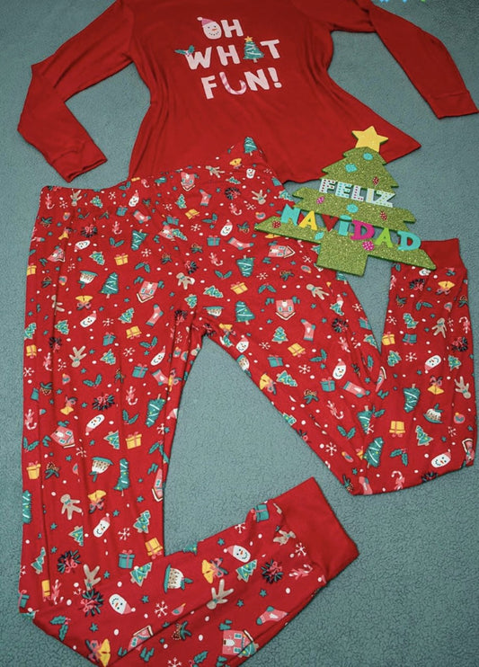 CHRISTMAS RED PAJAMAS