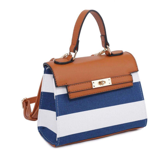 Navy/ Camel Crossbody