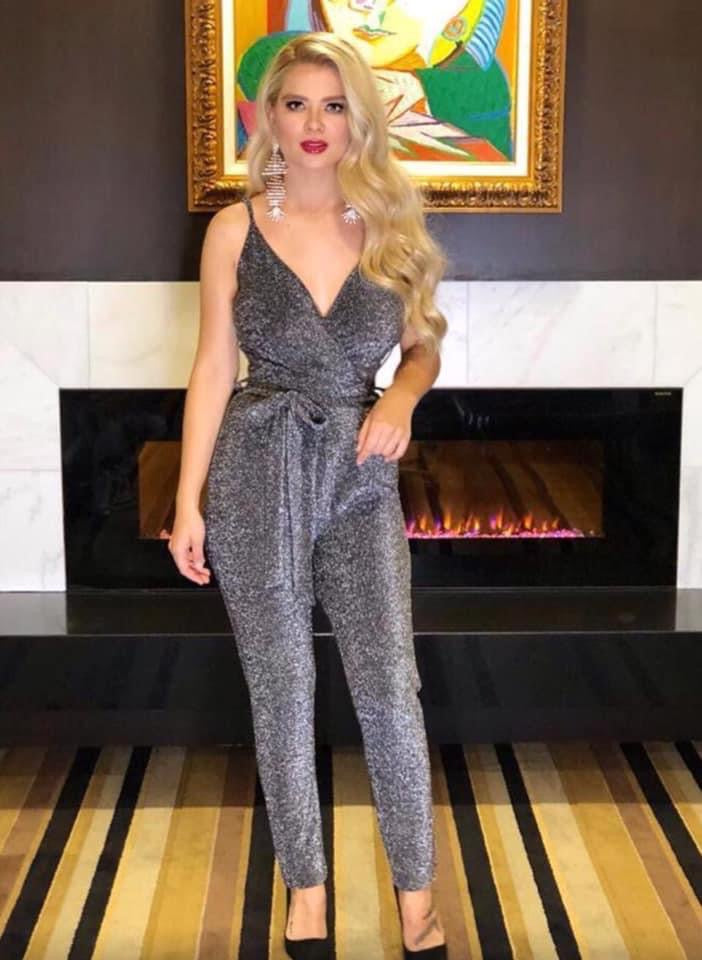 Grey Metalic Jumpsuit