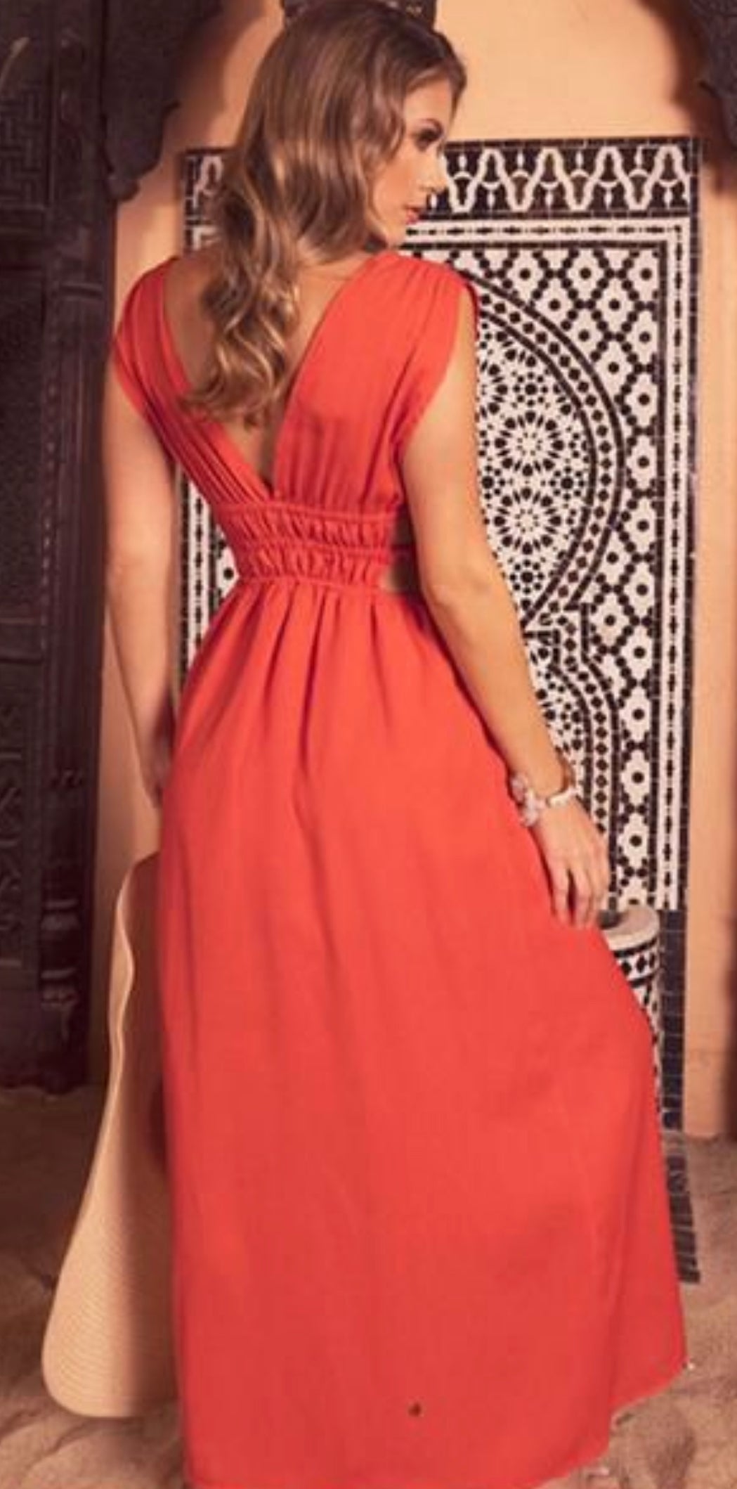 Tangerine Maxi Dress